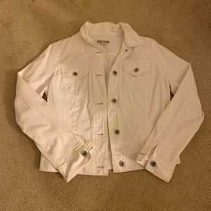 Gap white jean jacket